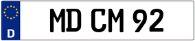 Trailer License Plate